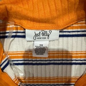 70’s Style Collared Crop Top